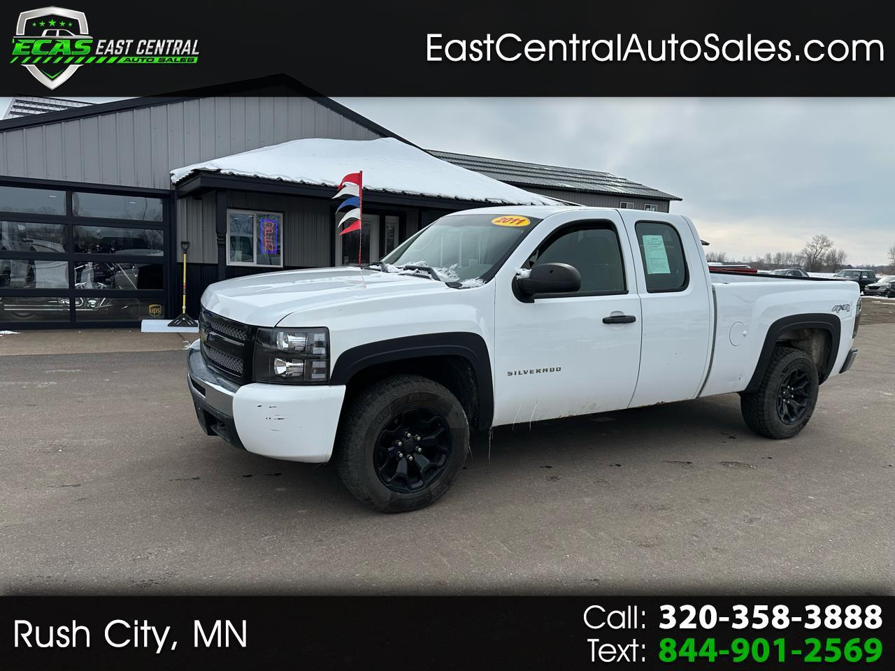 2011 Chevrolet Silverado 1500 4WD Ext Cab 143.5" Work Truck