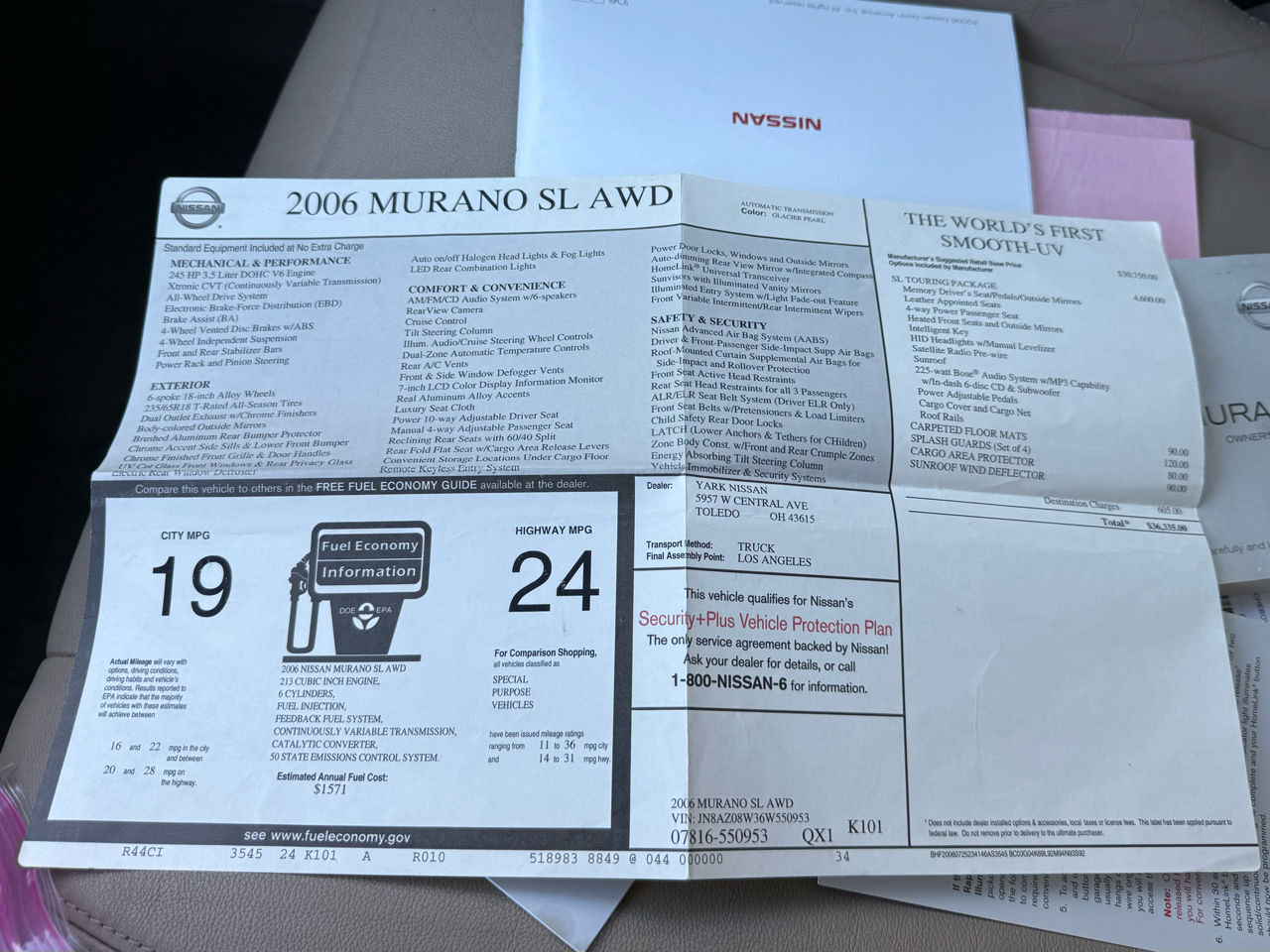 Nissan Murano 4dr SL V6 AWD 2006 Nissan Murano 4dr SL V6 AWD 2006
