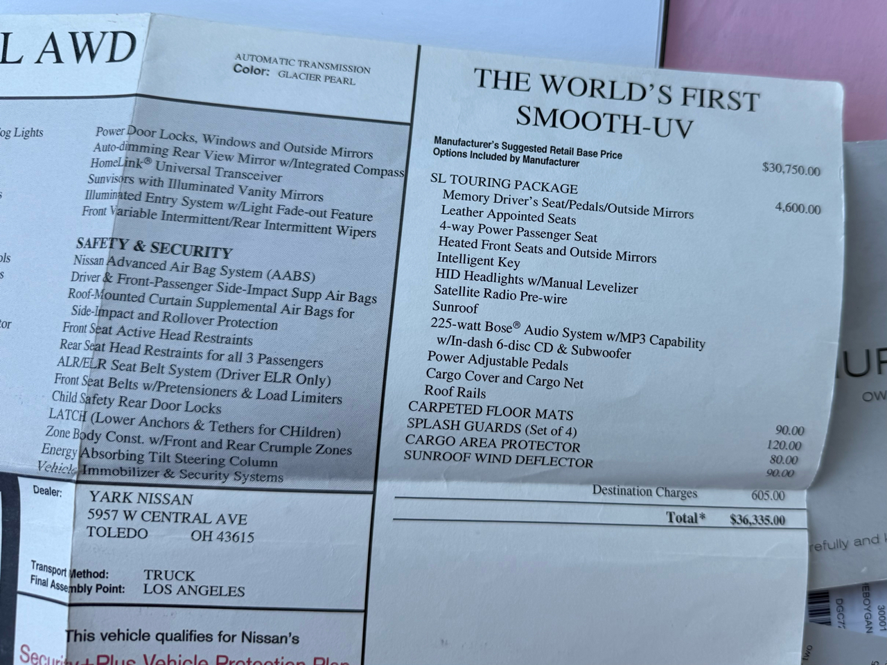 Nissan Murano 4dr SL V6 AWD 2006 Nissan Murano 4dr SL V6 AWD 2006