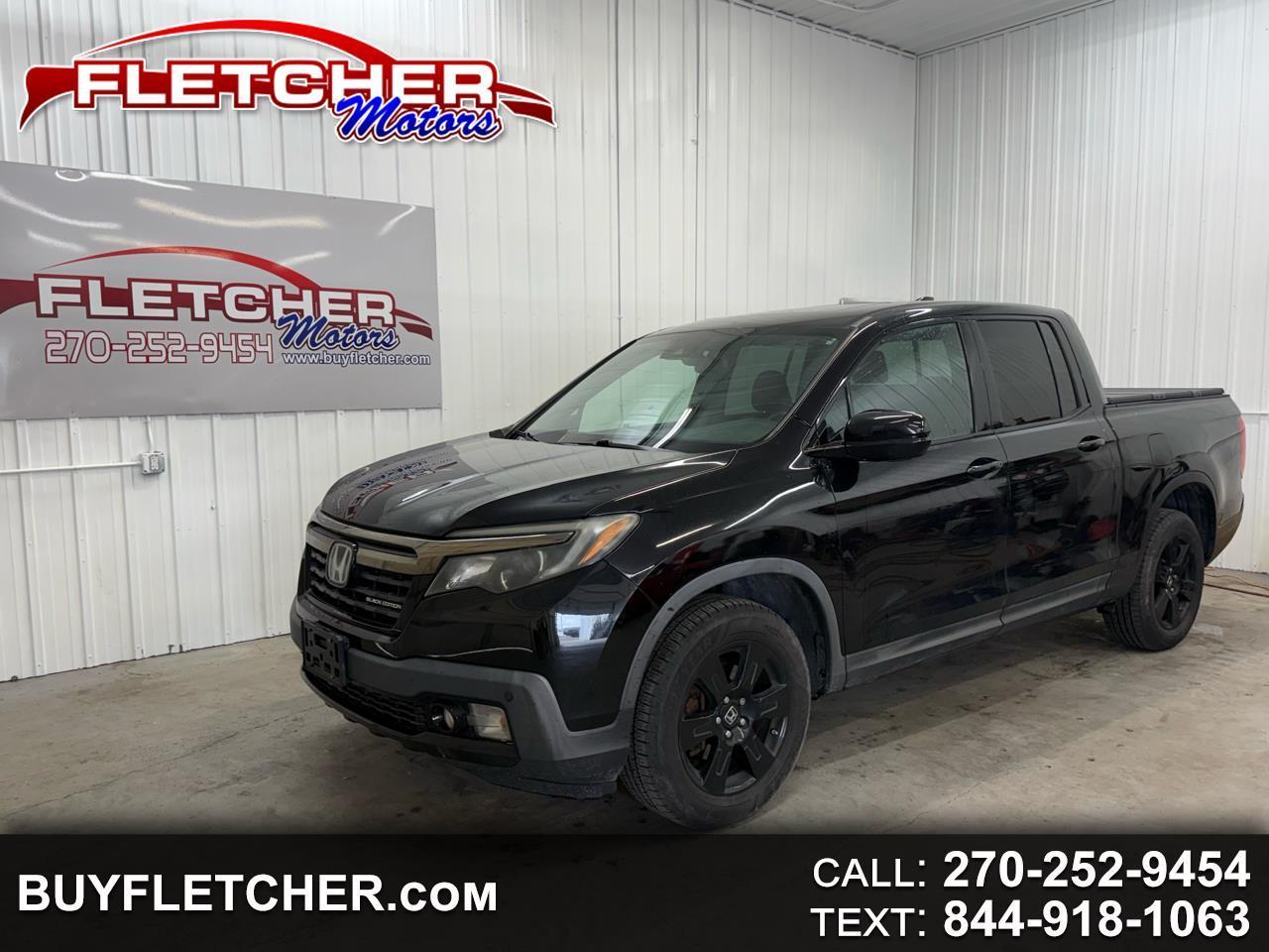 2017 Honda Ridgeline Black Edition 4x4 Crew Cab 5.3' Bed
