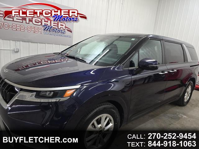 Dark Blue 2022 Kia Carnival LX FWD Minivan Front-Wheel Drive Automatic