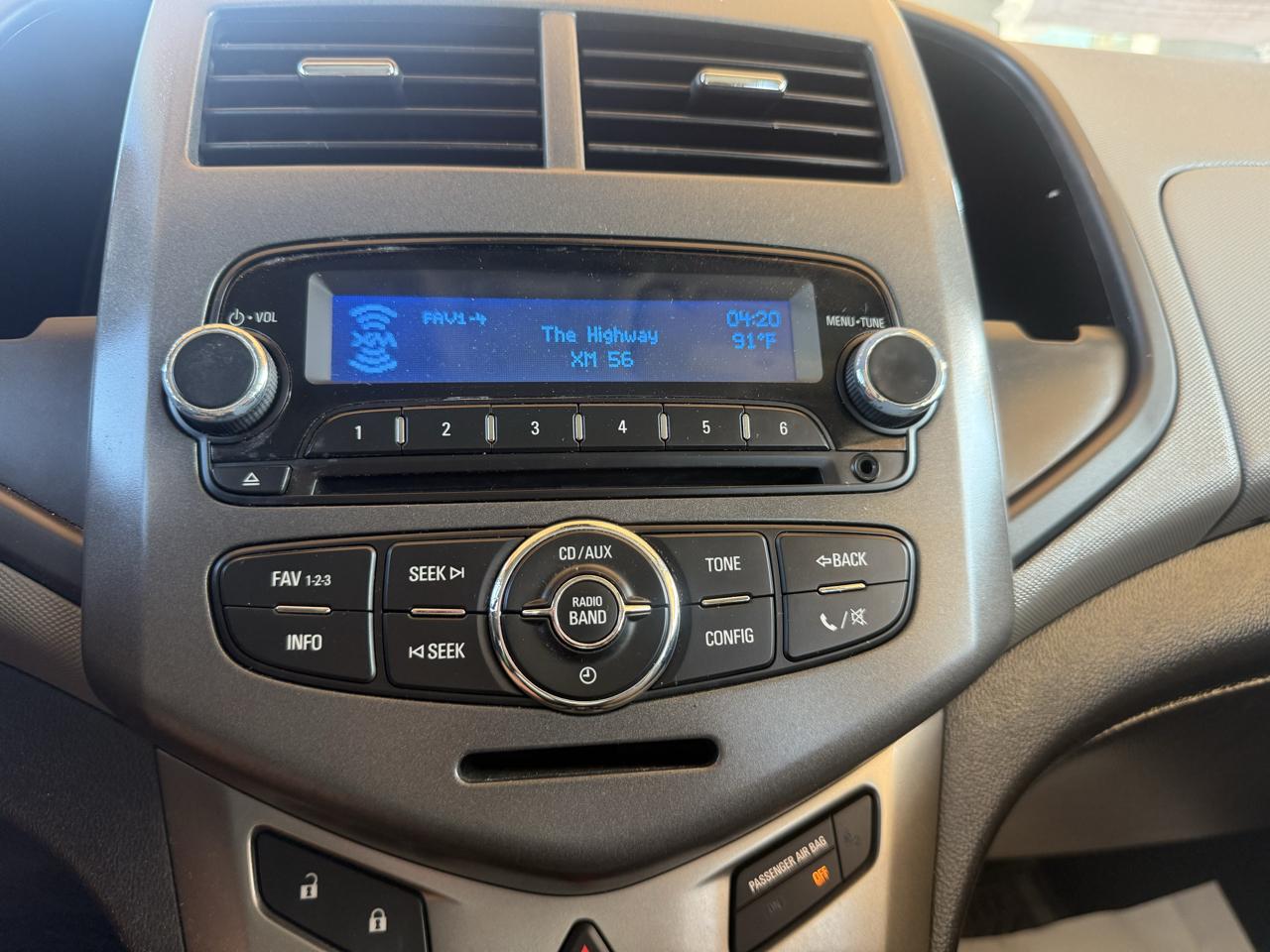 Chevrolet Sonic 5dr HB LS 2LS 2012