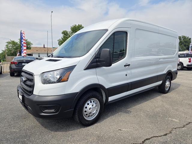 White 2020 Ford Transit Cargo 150 Medium Roof LWB AWD Van All-Wheel Drive Automatic