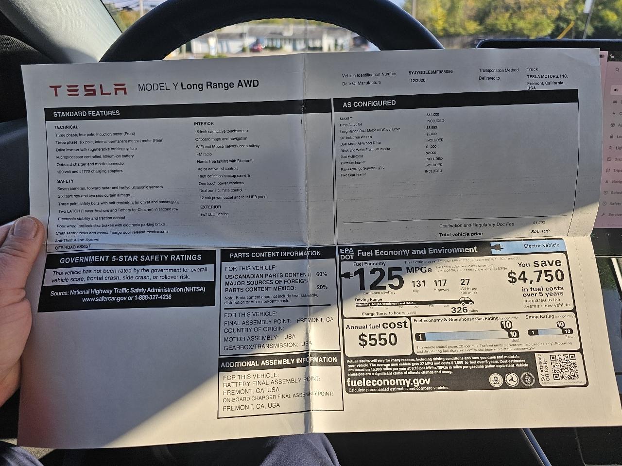 Tesla Model Y  2021