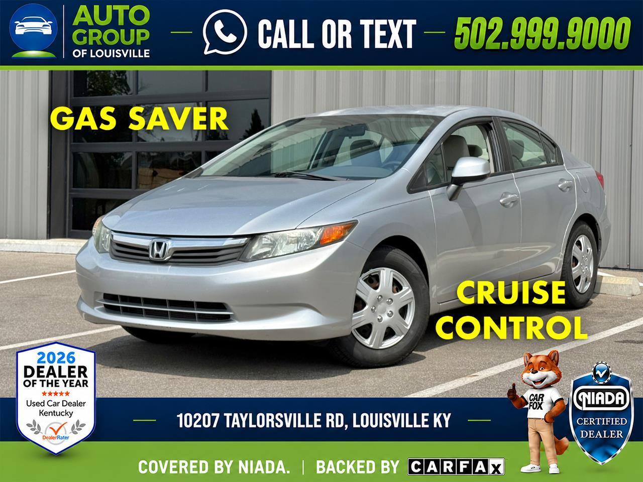 Honda Civic Sdn 4dr Auto LX 2012