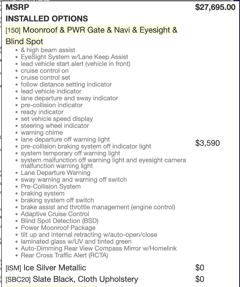 Subaru Outback 2.5i Premium 2017