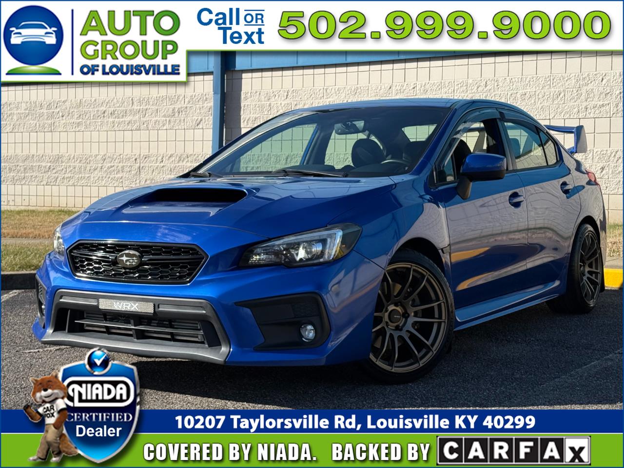 2019 Subaru WRX Limited Manual