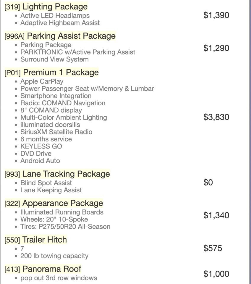 Mercedes-Benz GLS GLS 450 4MATIC SUV 2019