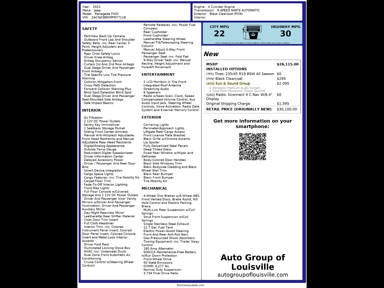 Jeep Renegade Latitude FWD 2021