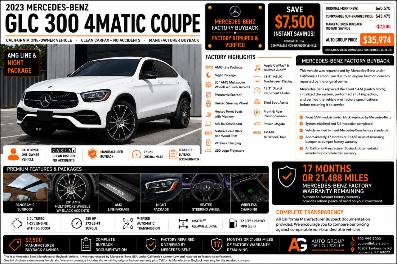Mercedes-Benz GLC GLC 300 4MATIC Coupe 2023