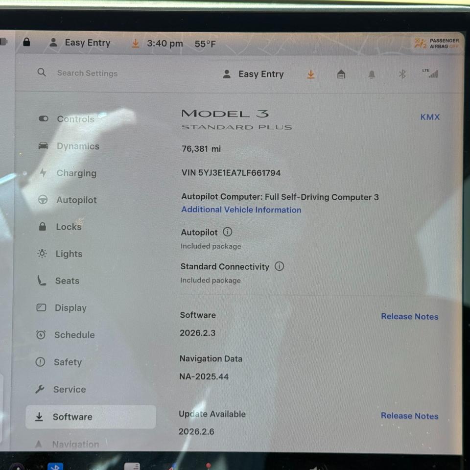Tesla Model 3 Standard Range RWD 2020