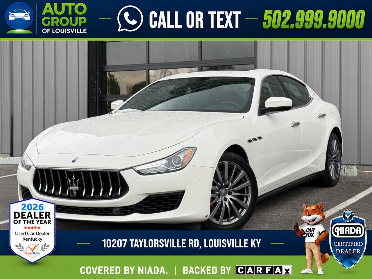 White 2019 Maserati Ghibli Sedan All-Wheel Drive 9-Speed Automatic