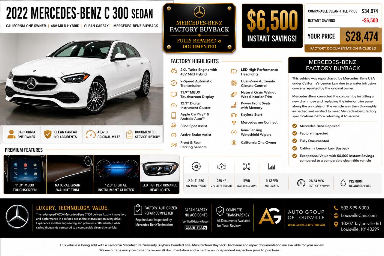 Mercedes-Benz C-Class C 300 Sedan 2022