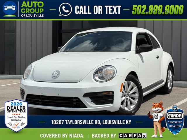 White 2017 Volkswagen Beetle Hatchback Front-Wheel Drive Automatic