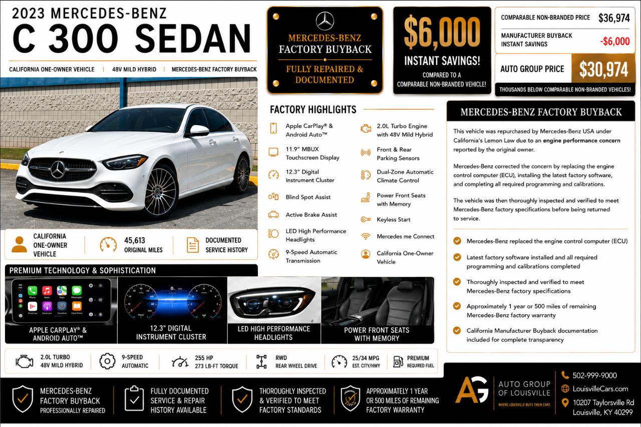 Mercedes-Benz C-Class C 300 Sedan 2023