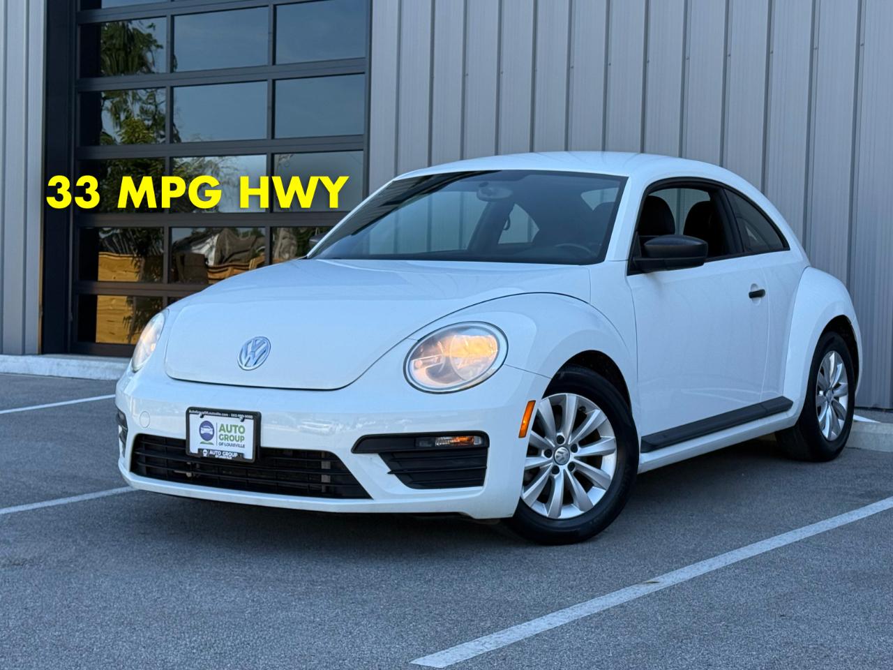 Pure White 2018 Volkswagen Beetle Hatchback Front-Wheel Drive Automatic