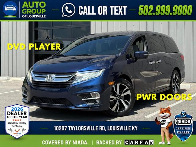 Blue 2018 Honda Odyssey Minivan Front-Wheel Drive Automatic