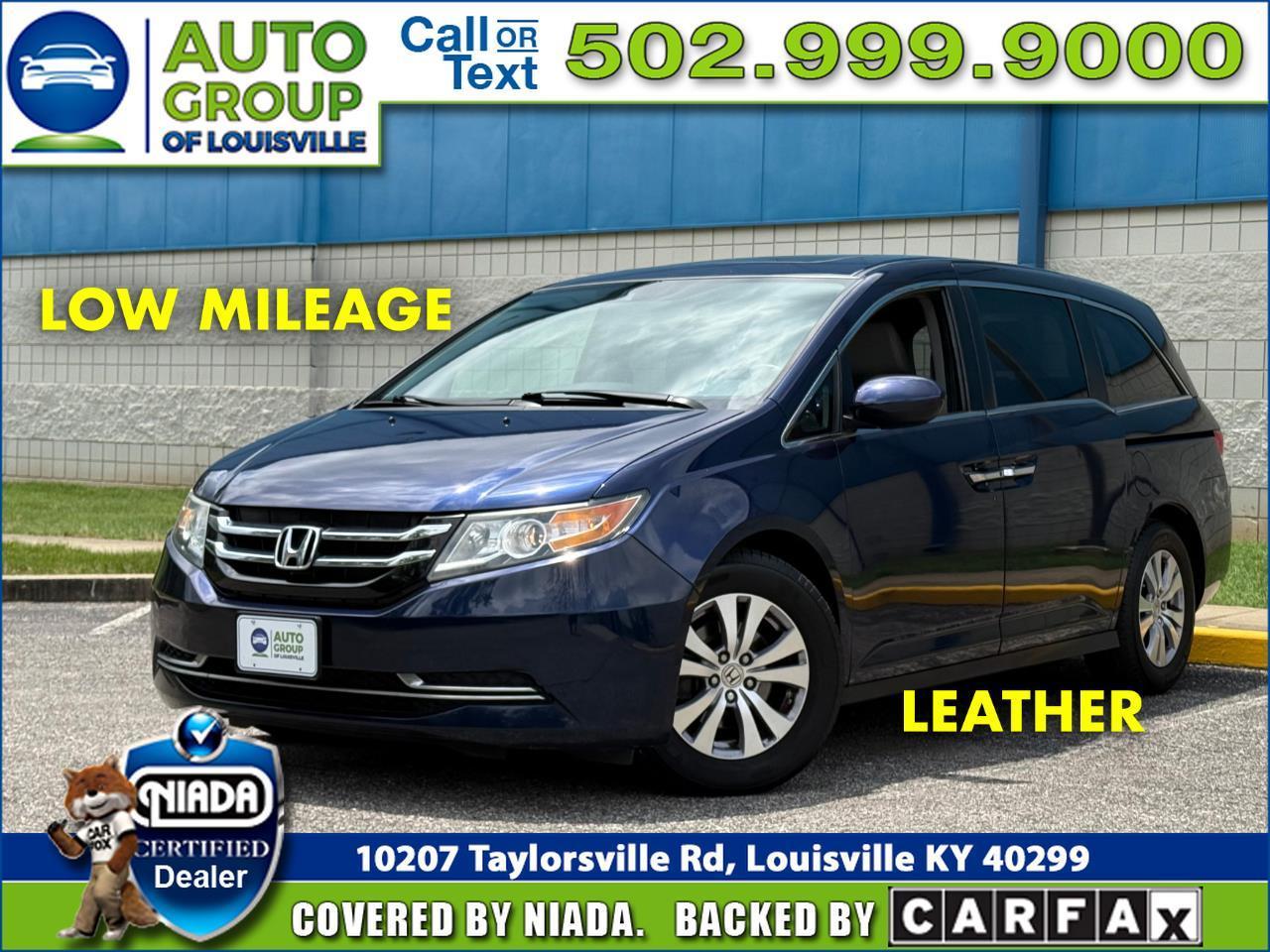 Blue 2016 Honda Odyssey EX-L FWD Minivan Front-Wheel Drive Automatic