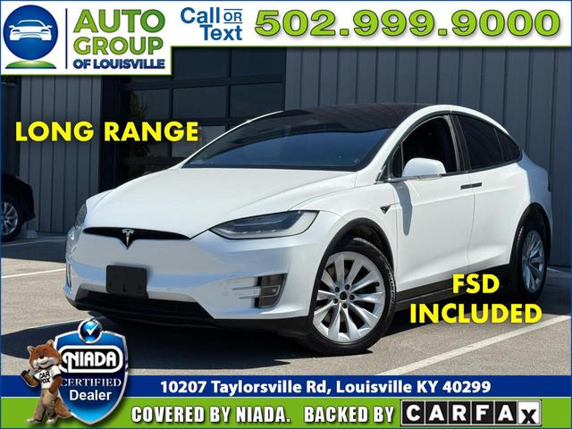 White 2019 Tesla Model X Long Range AWD SUV / Crossover All-Wheel Drive Automatic