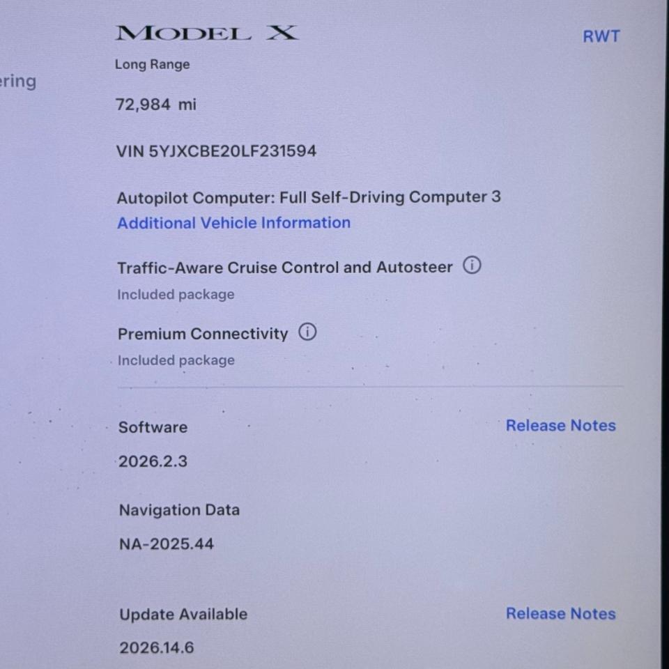 Tesla Model X Long Range Plus AWD 2020