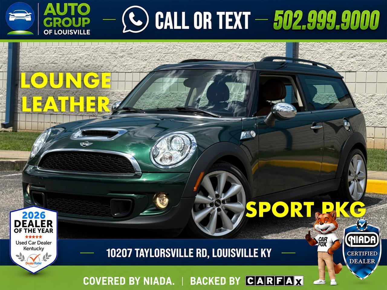 Green 2014 MINI Cooper Clubman Wagon Front-Wheel Drive Automatic