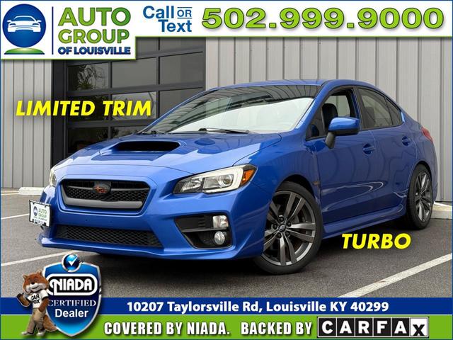 Blue 2017 Subaru WRX Sedan All-Wheel Drive Automatic