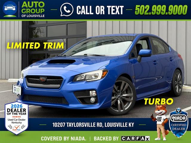 Blue 2017 Subaru WRX Sedan All-Wheel Drive Automatic