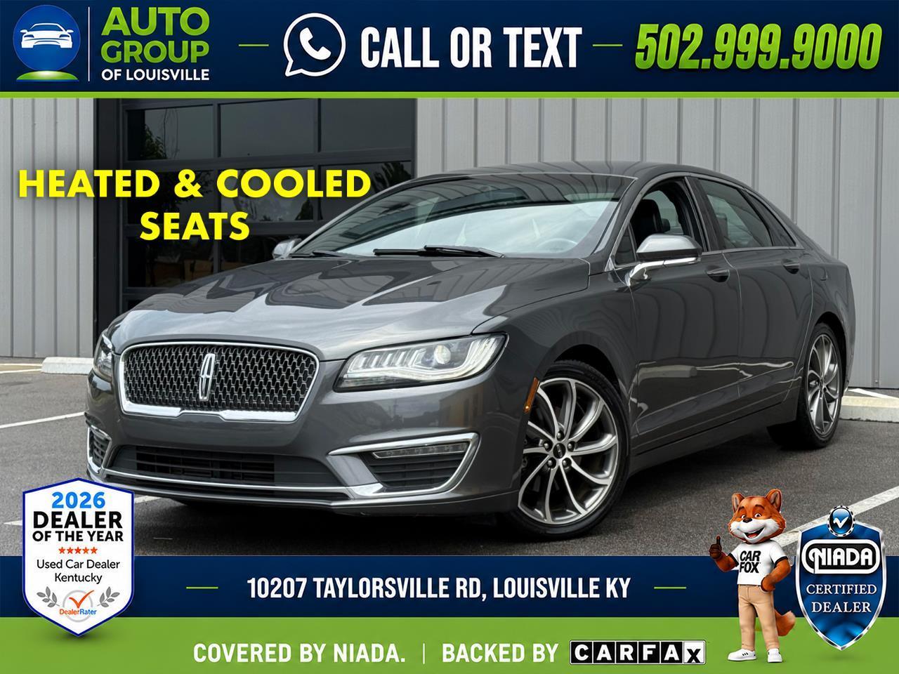 Gray 2018 Lincoln MKZ Sedan Front-Wheel Drive Automatic