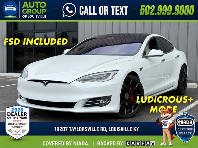 White 2017 Tesla Model S Sedan All-Wheel Drive Automatic
