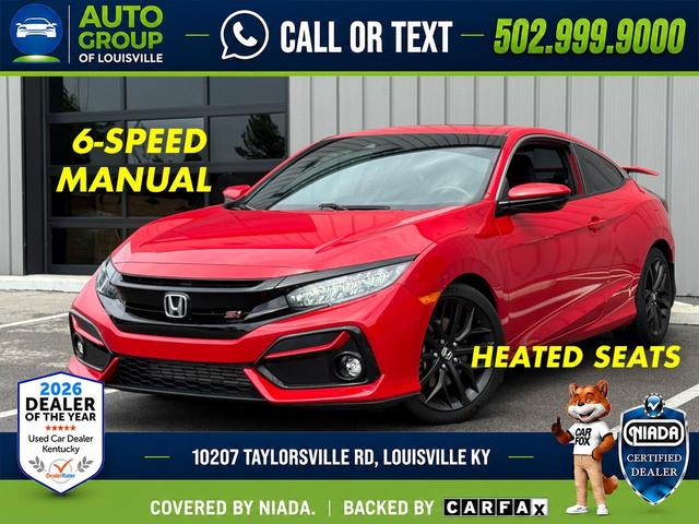 Red 2020 Honda Civic Coupe Front-Wheel Drive Automatic