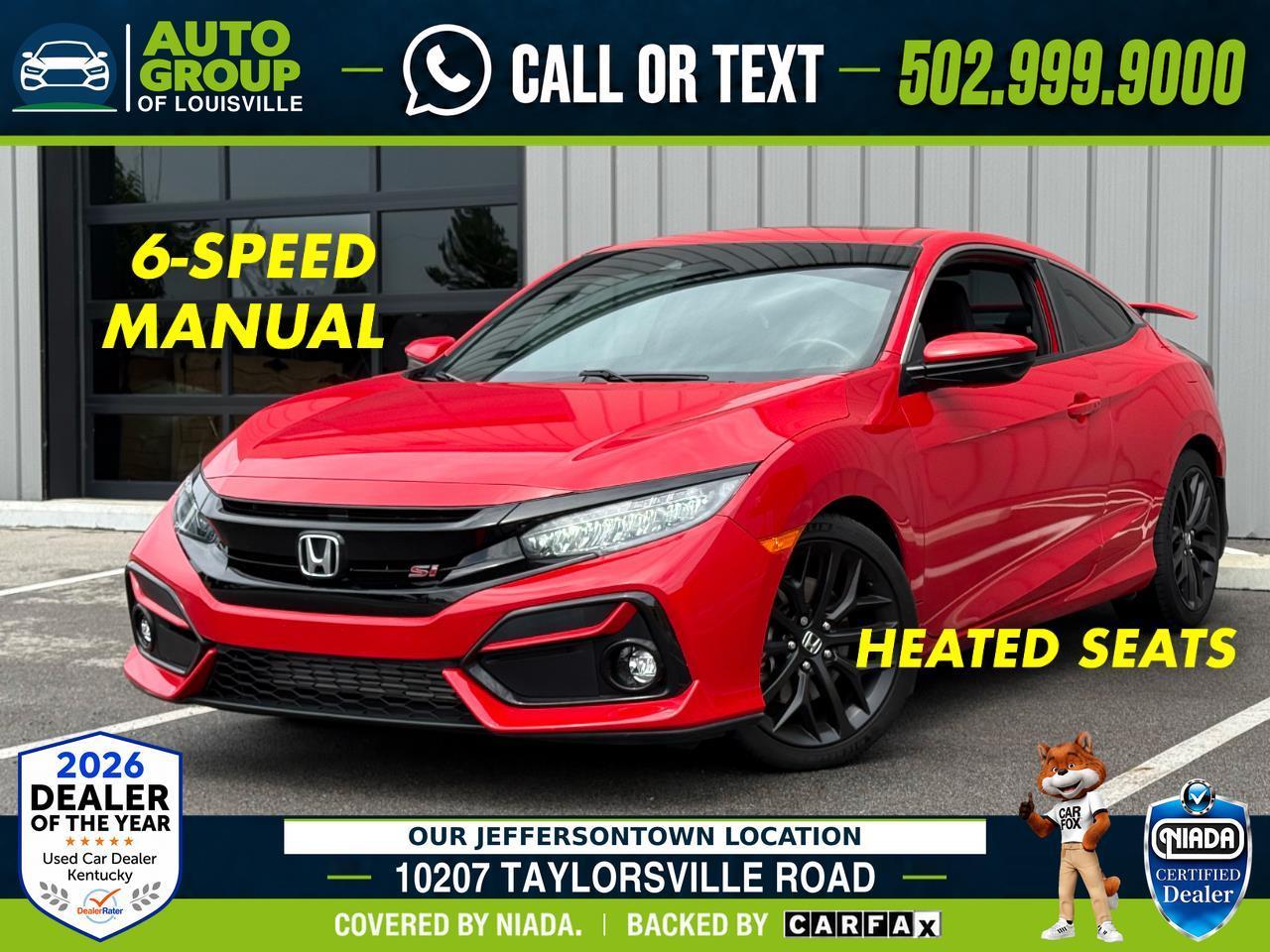 Red 2020 Honda Civic Coupe Front-Wheel Drive Automatic