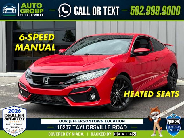 Red 2020 Honda Civic Coupe Front-Wheel Drive Automatic