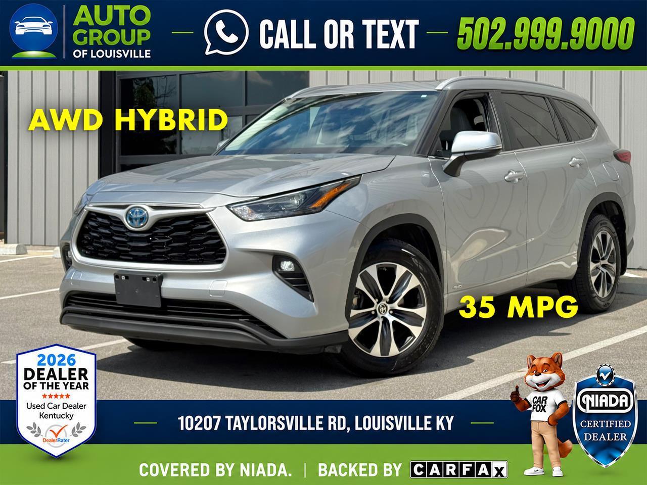 Celestial Silver Metallic 2023 Toyota Highlander Hybrid SUV / Crossover All-Wheel Drive Automatic