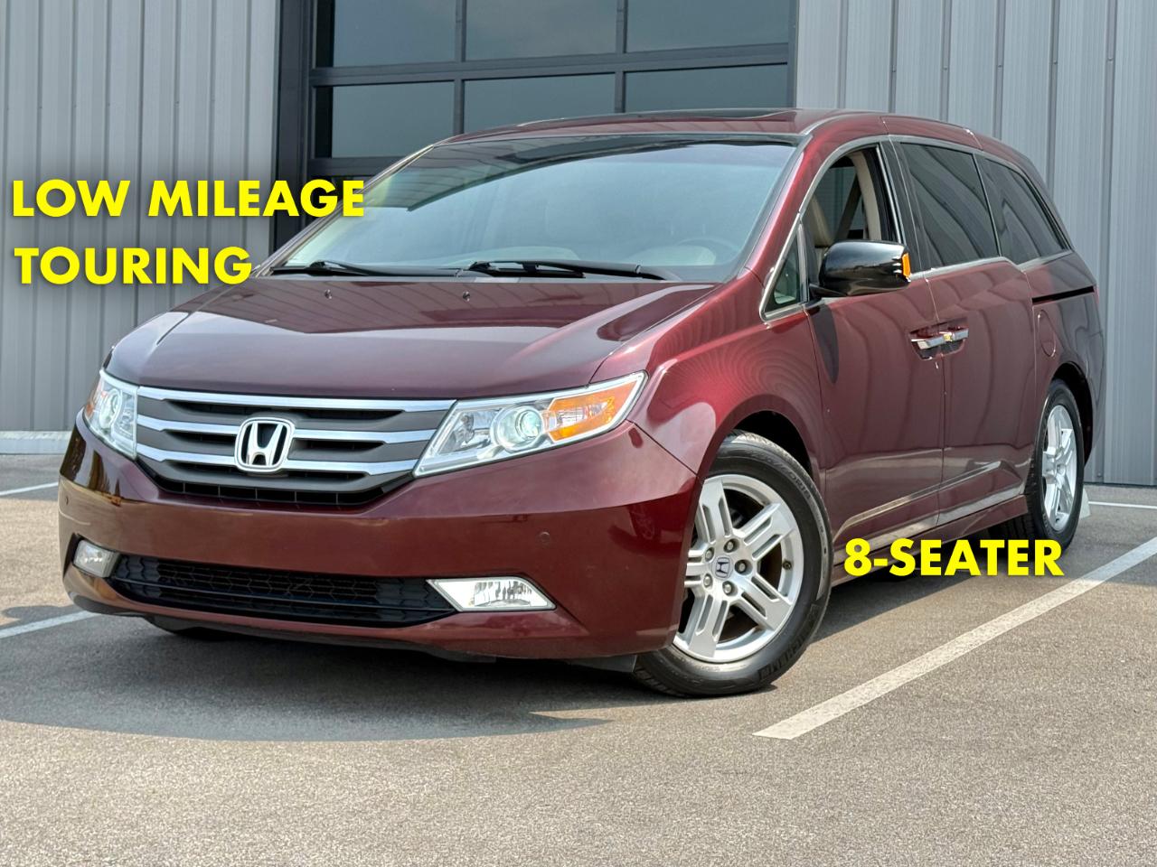Red (Burgundy) 2011 Honda Odyssey Minivan Front-Wheel Drive Automatic