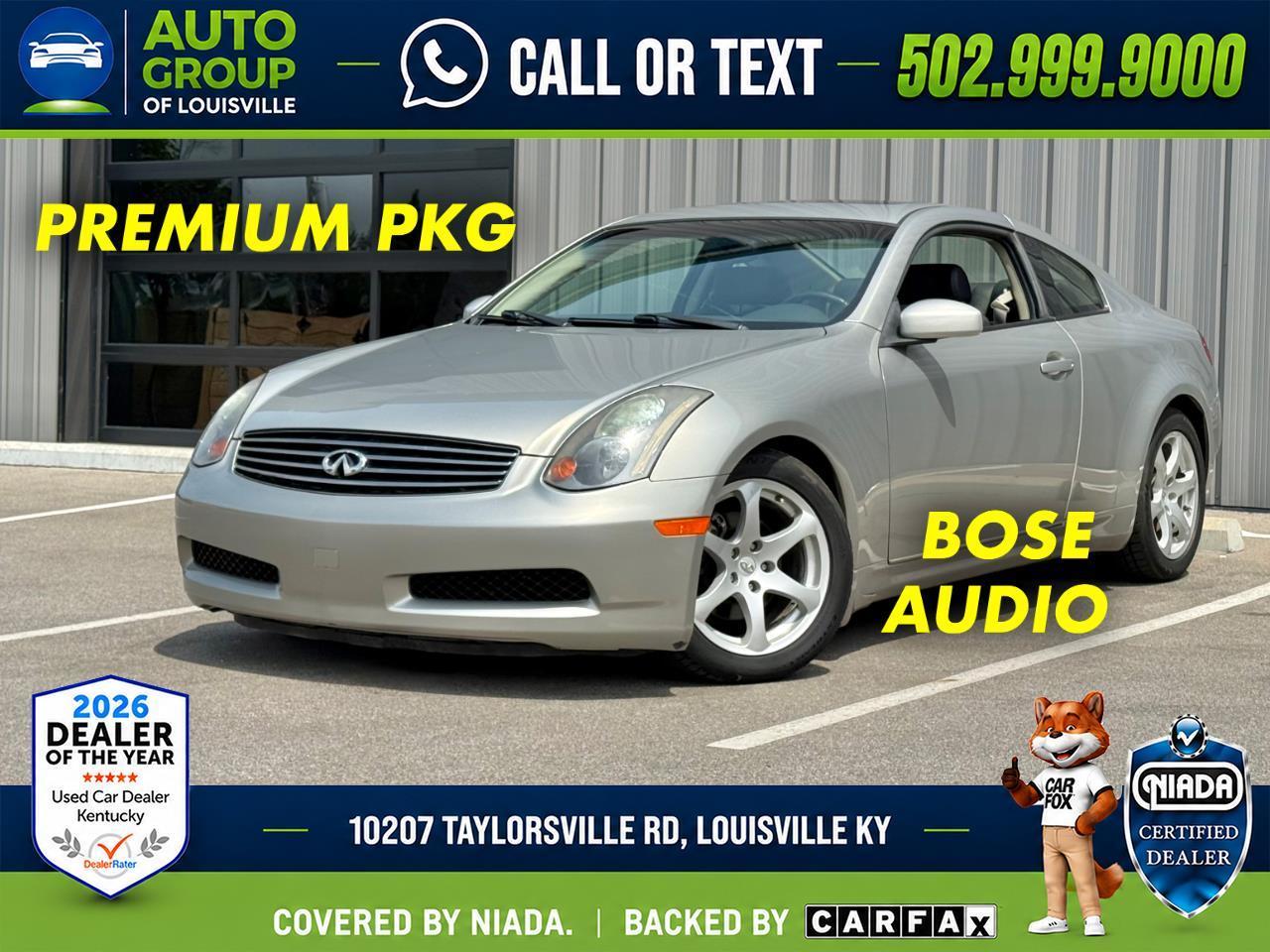 Infiniti G35 Coupe 2dr Cpe Auto w/Leather 2004