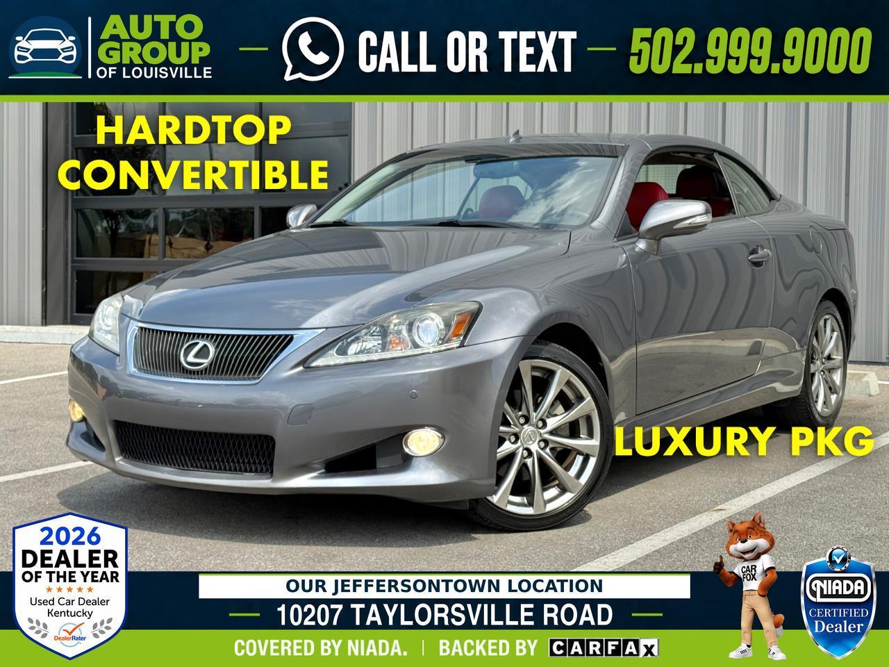  2015 Lexus IS 250C Convertible RWD   