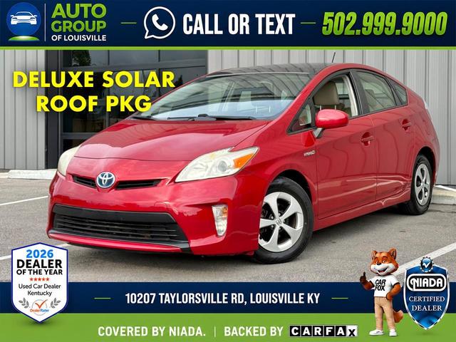 Red 2012 Toyota Prius Hatchback Front-Wheel Drive Automatic