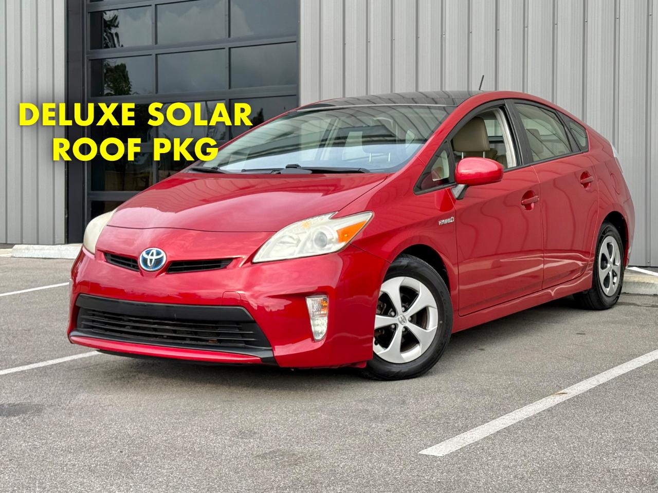 Red 2012 Toyota Prius Hatchback Front-Wheel Drive Automatic