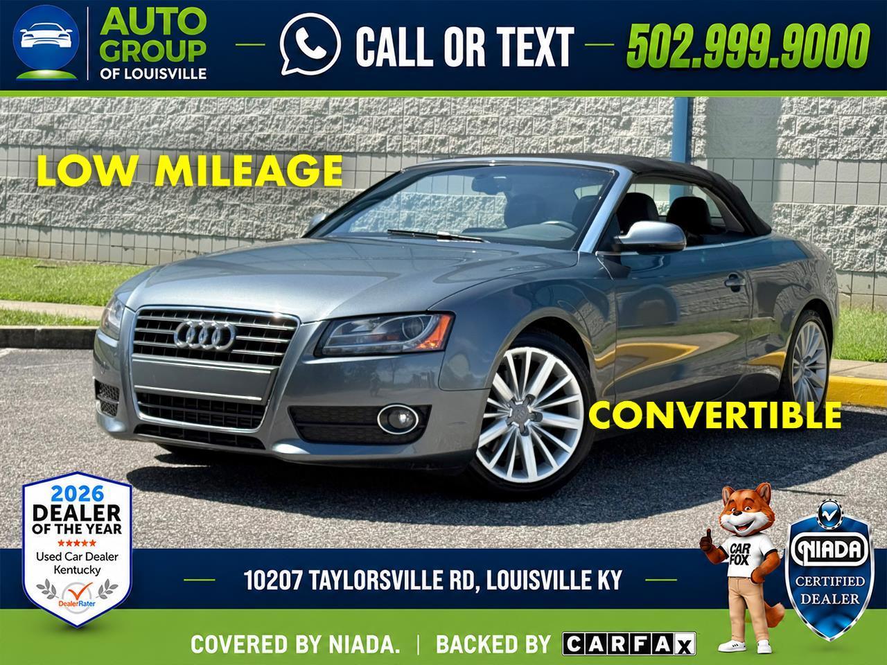 2012 Audi A5 2dr Cabriolet Auto FrontTrak 2.0T Premium Plus