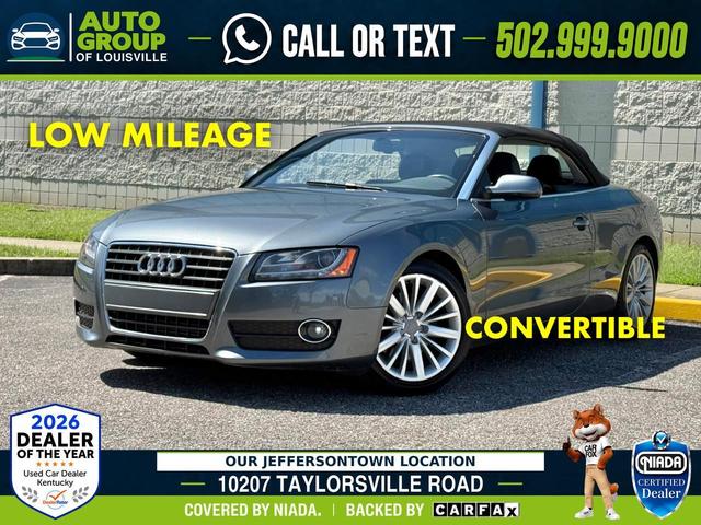 Gray 2012 Audi A5 Convertible Front-Wheel Drive Automatic