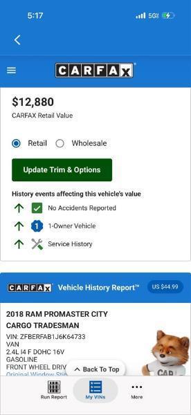RAM ProMaster City Wagon 2018