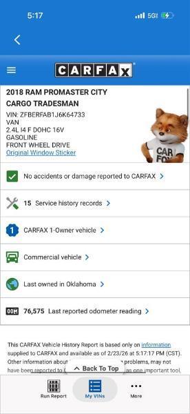 RAM ProMaster City Wagon 2018