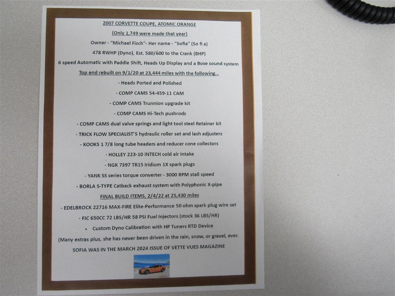 Chevrolet Corvette  2007