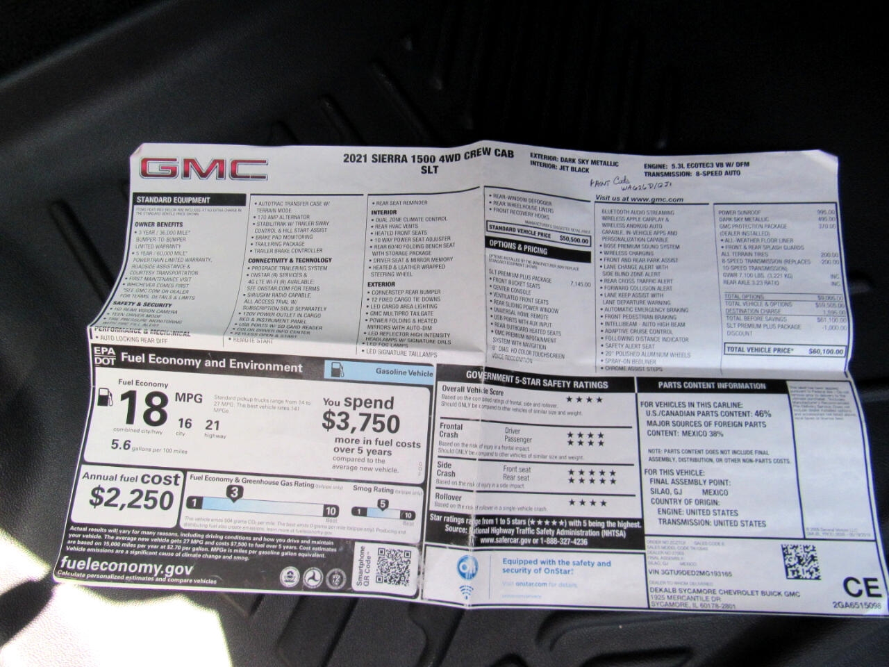 GMC Sierra 1500 SLT Crew Cab 4WD 2021