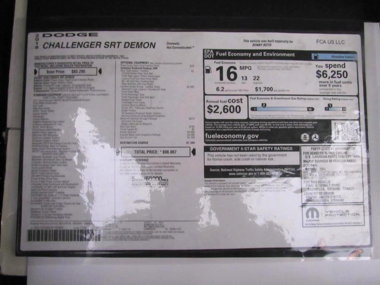 Dodge Challenger  2018