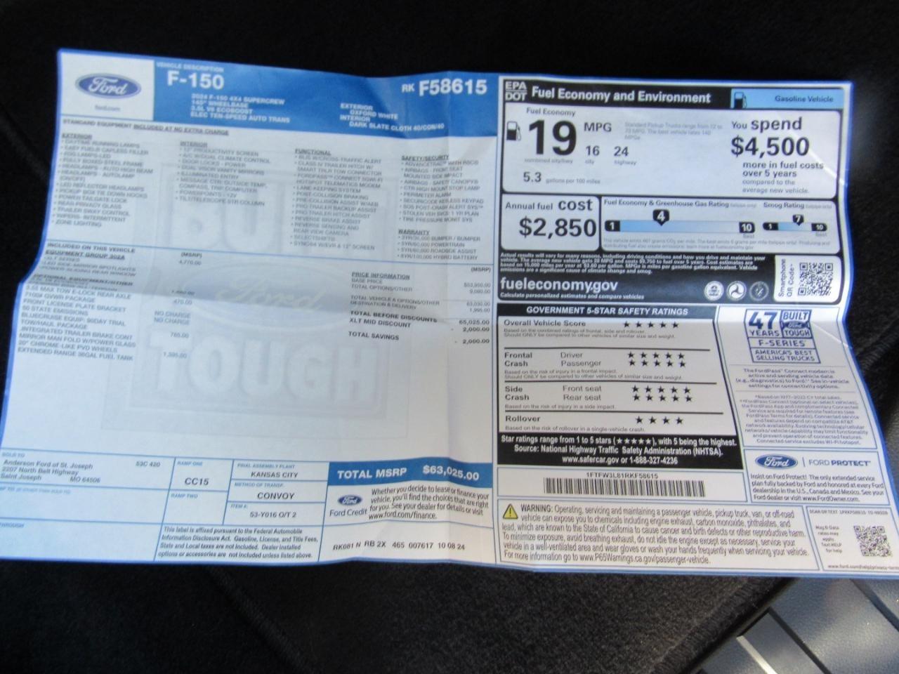 Ford F-150 XLT SuperCrew 4WD 2024