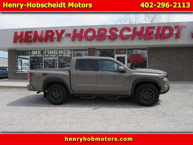 Brown 2023 Nissan Frontier PRO-4X Crew Cab 4WD Pickup Truck Four-Wheel Drive Automatic