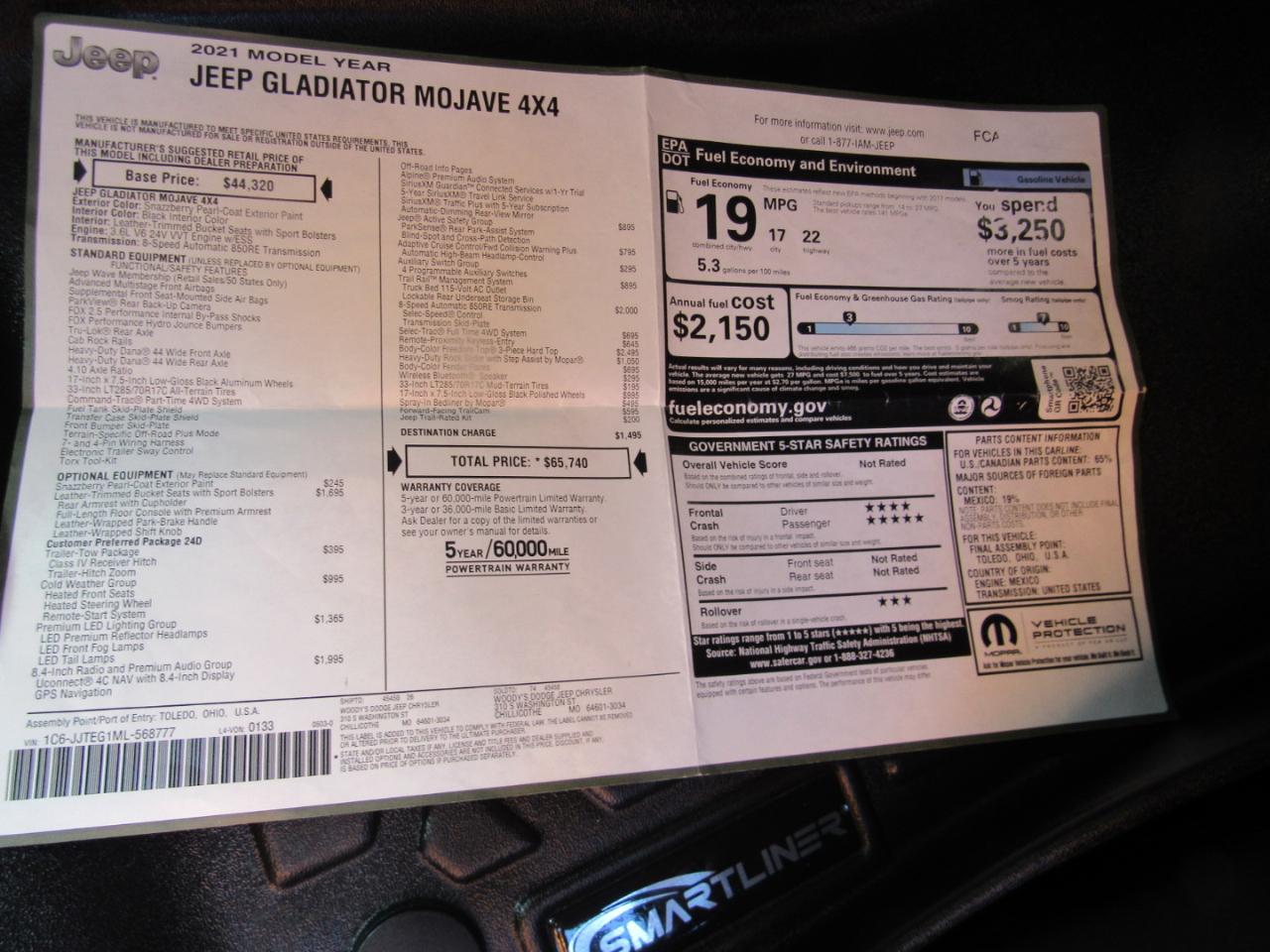 Jeep Gladiator Mojave 4x4 2021
