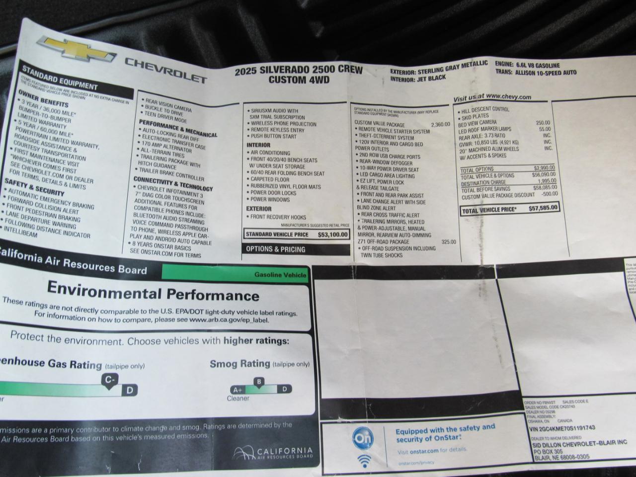 Chevrolet Silverado 2500HD  2025