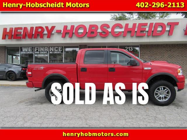 Red 2005 Ford F-150 Pickup Truck Four-Wheel Drive Automatic